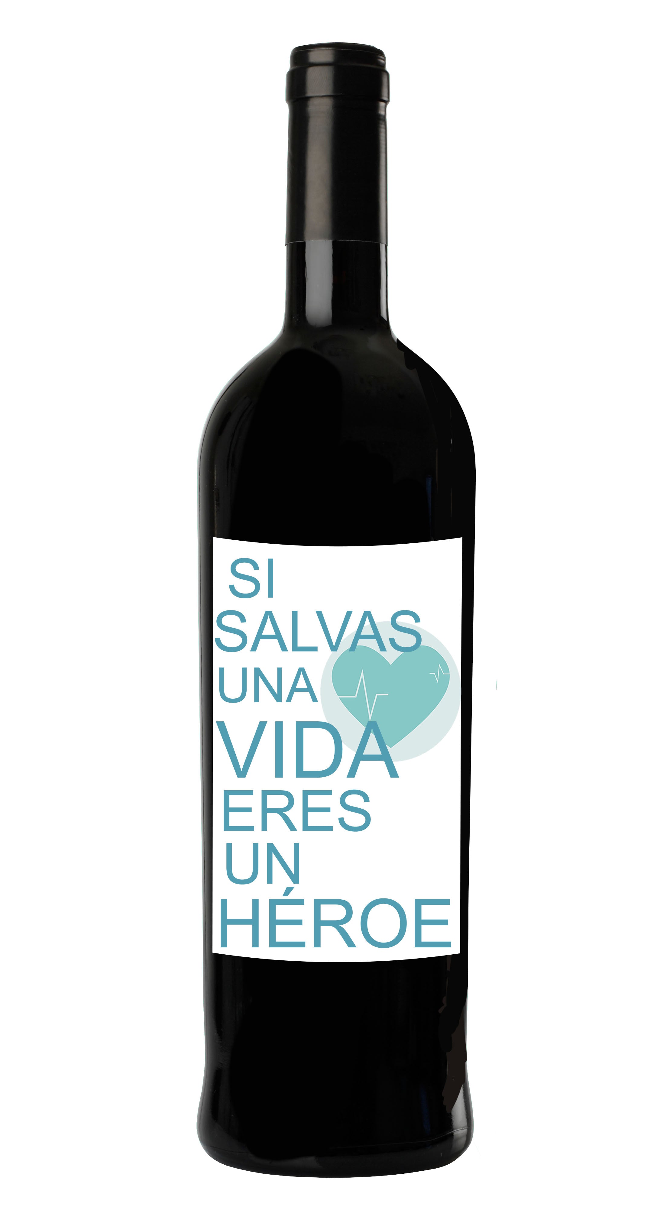 Botella Vino Jumilla Regalo Sanitarios (Si Salvas Una Vida) - Delampa