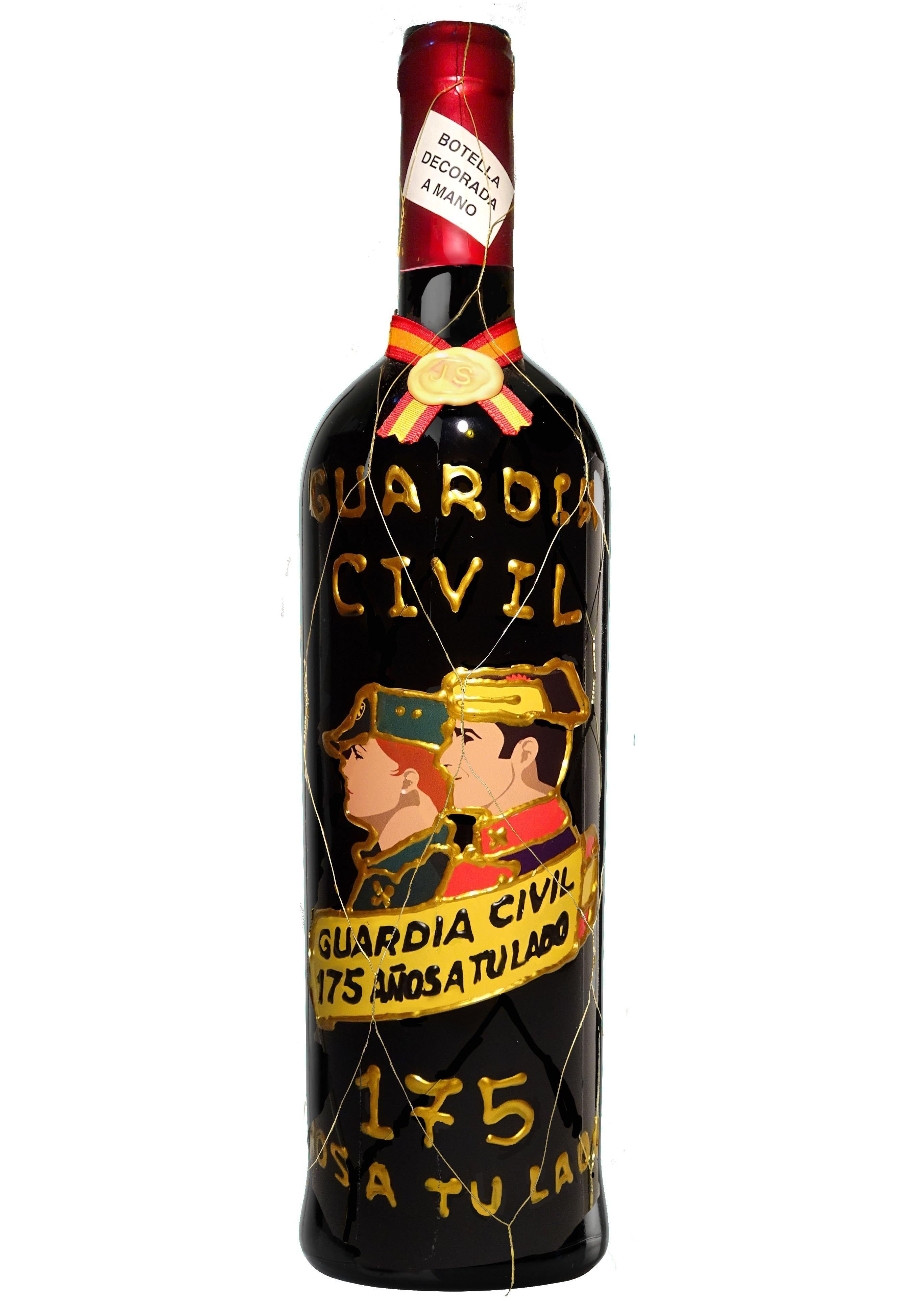 Botella de Vino Guardia Civil (175 Aniversario) - Delampa