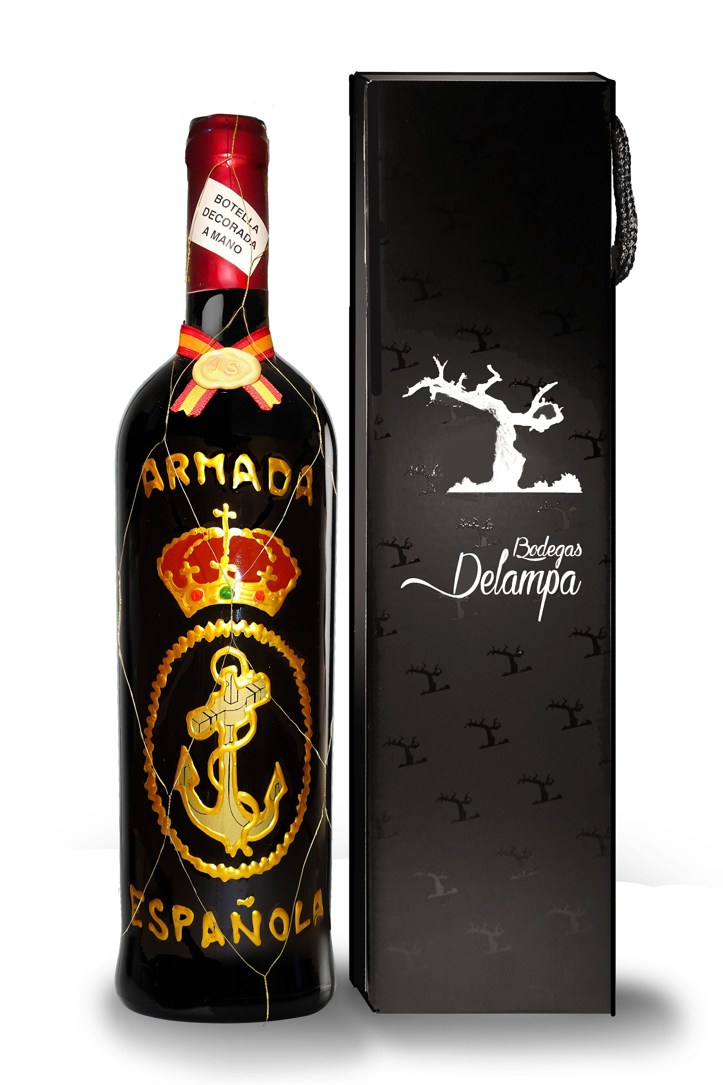 Botella vino Armada Española - Delampa