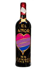 Cargar imagen en el visor de la galería, Botella Vino Jumilla Regalo Bandera Bisexual (El Amor No Conoce Limites)- Delampa
